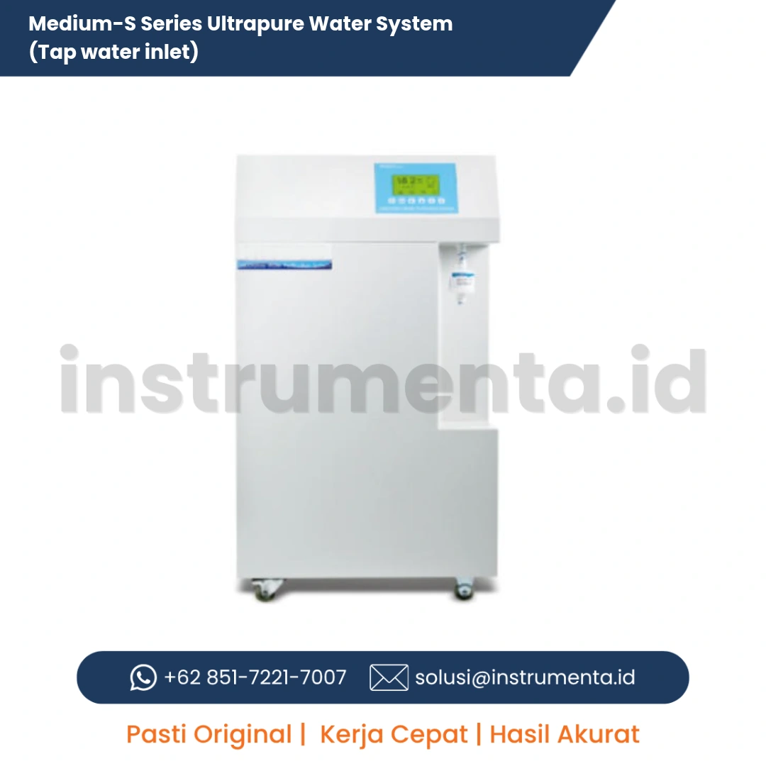 Jual Medium-S Series Ultrapure Water System Distributor Resmi Alat Pemurni Air Laboratorium